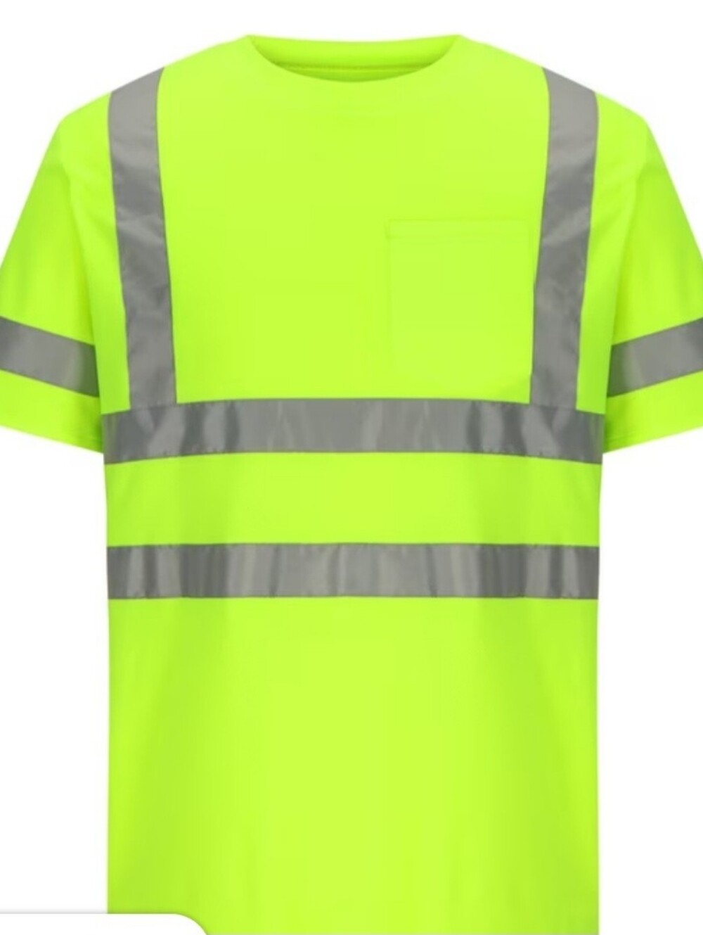SET OF 8..Hi-Vis Neon Yellow Safety T-Shirt with Reflective Stripes..  BB 16
